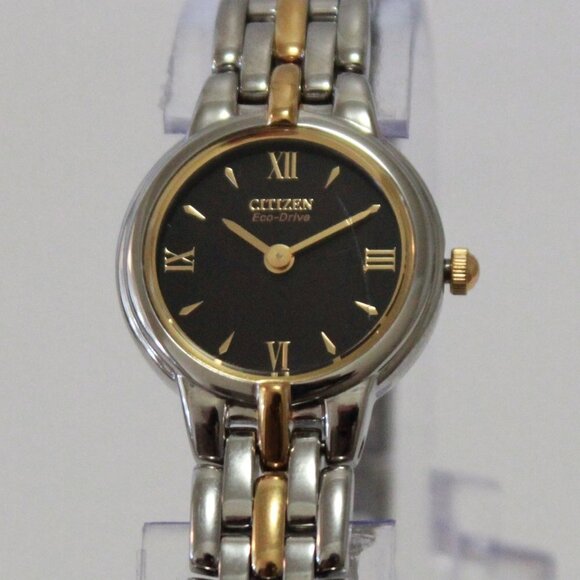 Eco Drive Ladies Silhouette Two Tone Watch 21mm - Picture 6 of 11